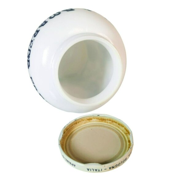 Vintage Amarena Fabbri Cherries Empty White Milk Glass Syrup Ceramic Jar 600g - Picture 6 of 6